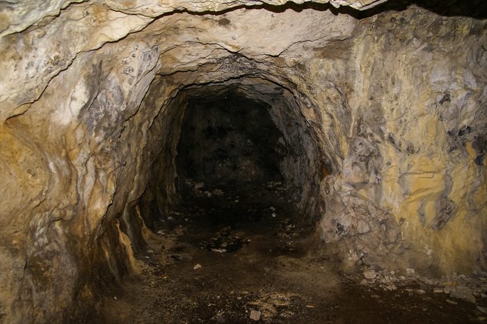 Cave at Embalse de Pena, Aragon, Spain