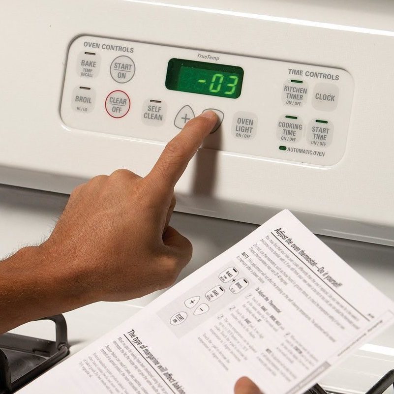 tweaking oven temperature