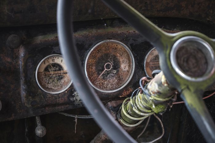 Car Dashboard 1950s Ford