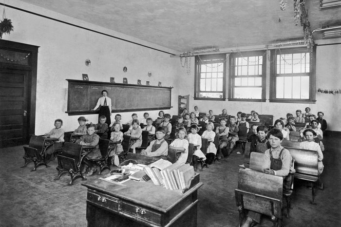 A one room school house