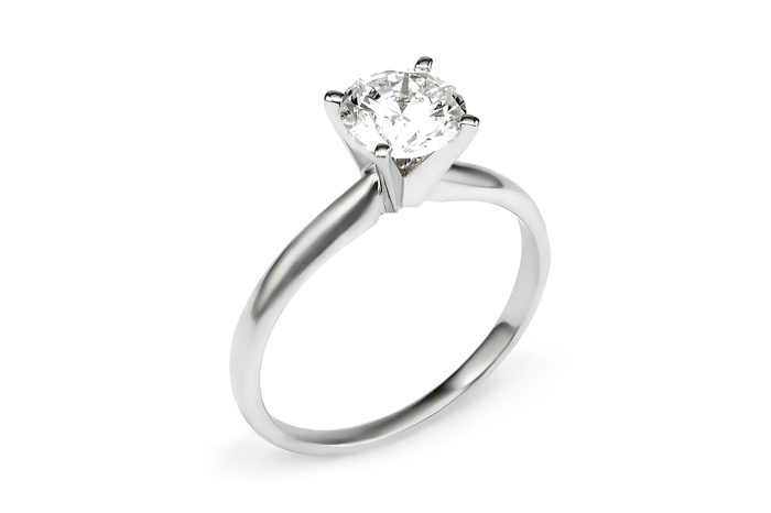 1.46 CT.T.W. Diamond Round Solitaire Ring Set in 14K White Gold (I/I1)