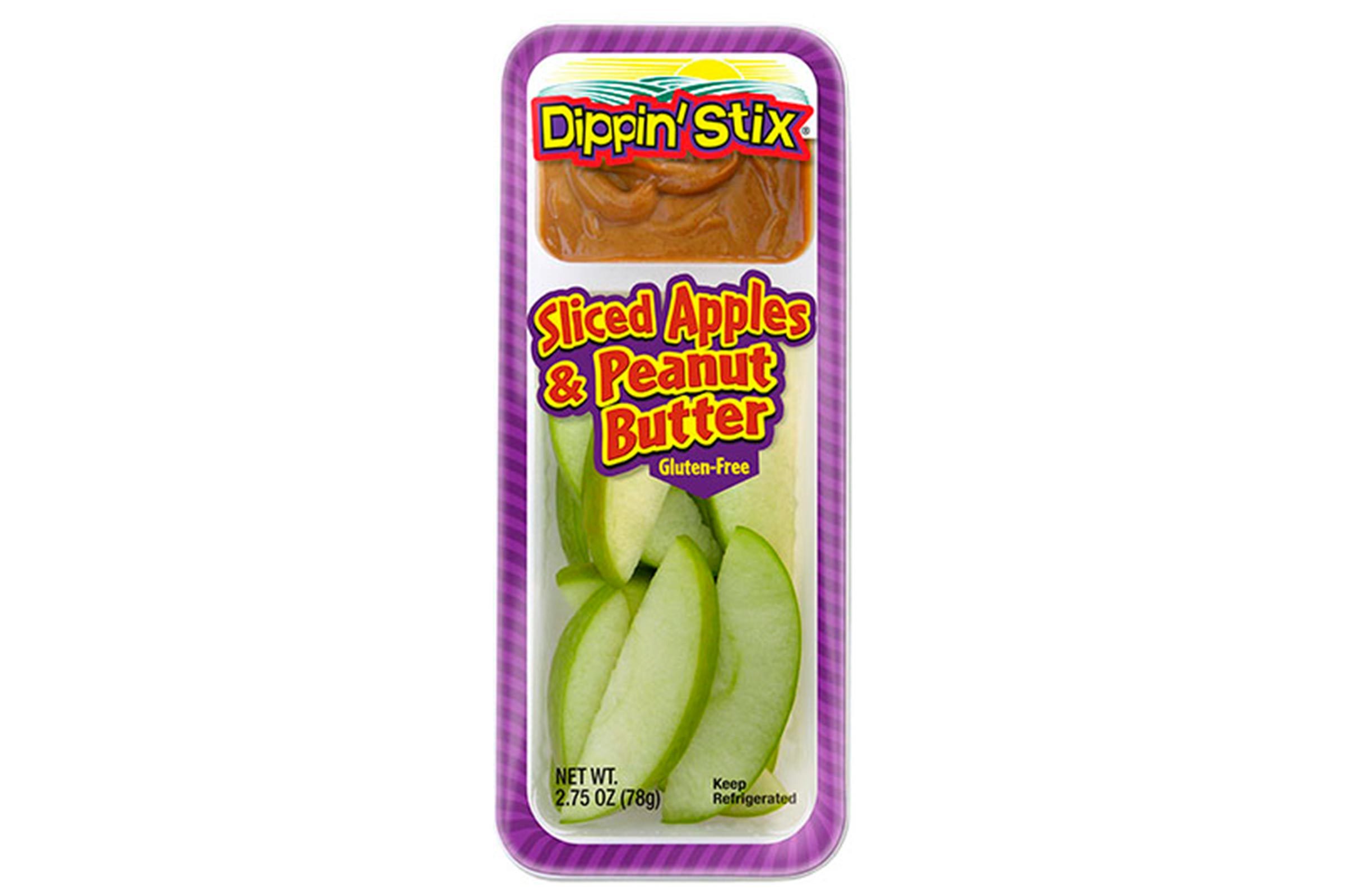 peanut butter and apple slices