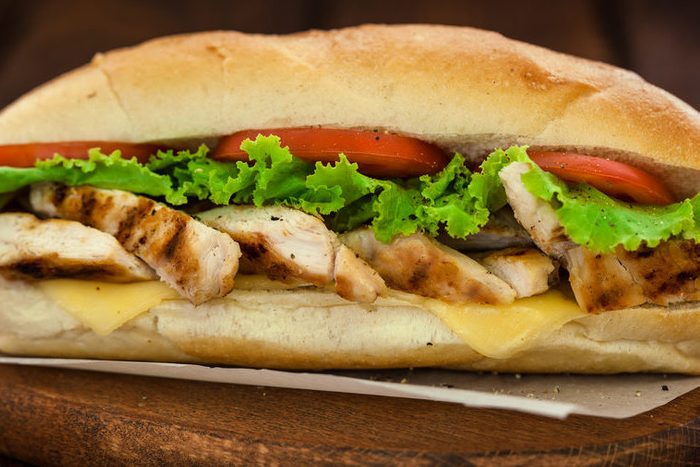 Grilled chicken sandwich