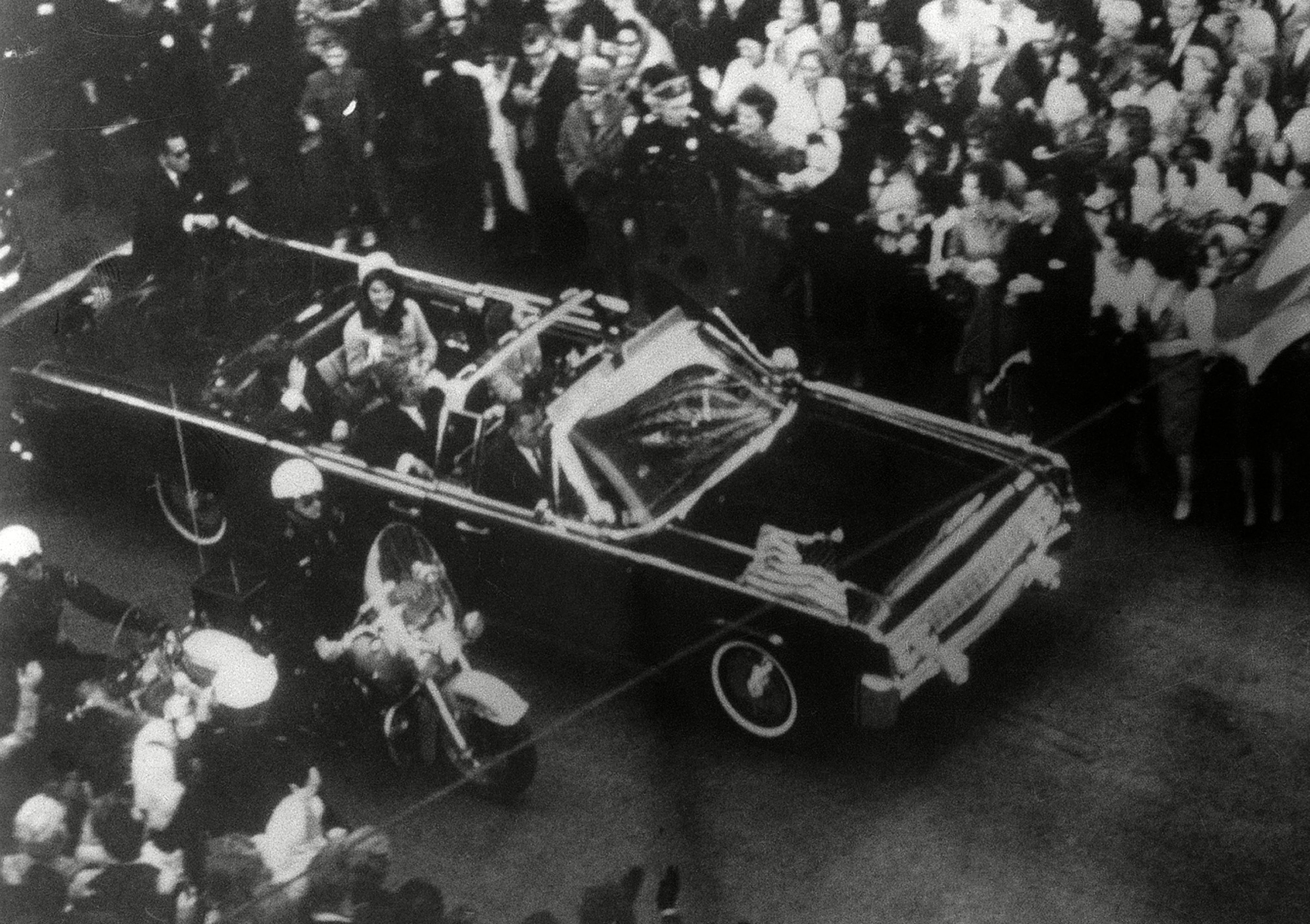 President John F. Kennedy's car in Dallas motorcade