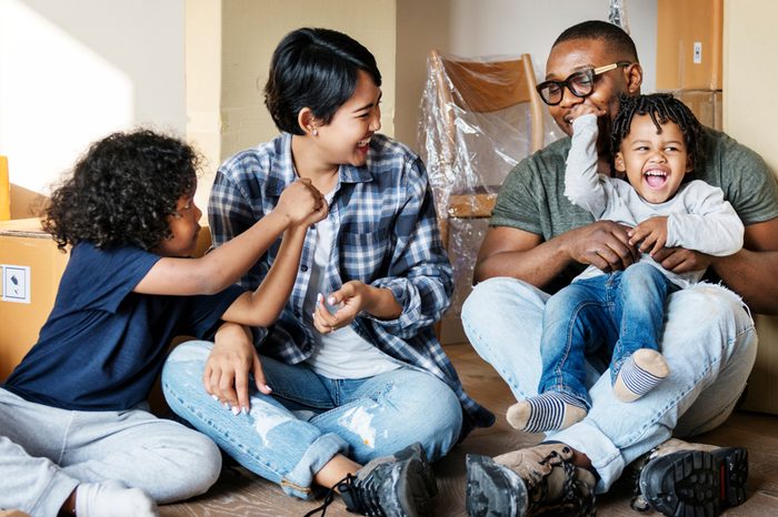 Black family moving to new house
