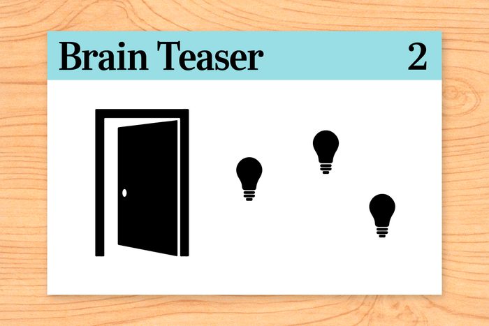 You are in a room that has three switches and a closed door. The switches control three light bulbs on the other side of the door. Once you open the door, you may never touch the switches again. How can you definitively tell which switch is connected to each of the light bulbs?