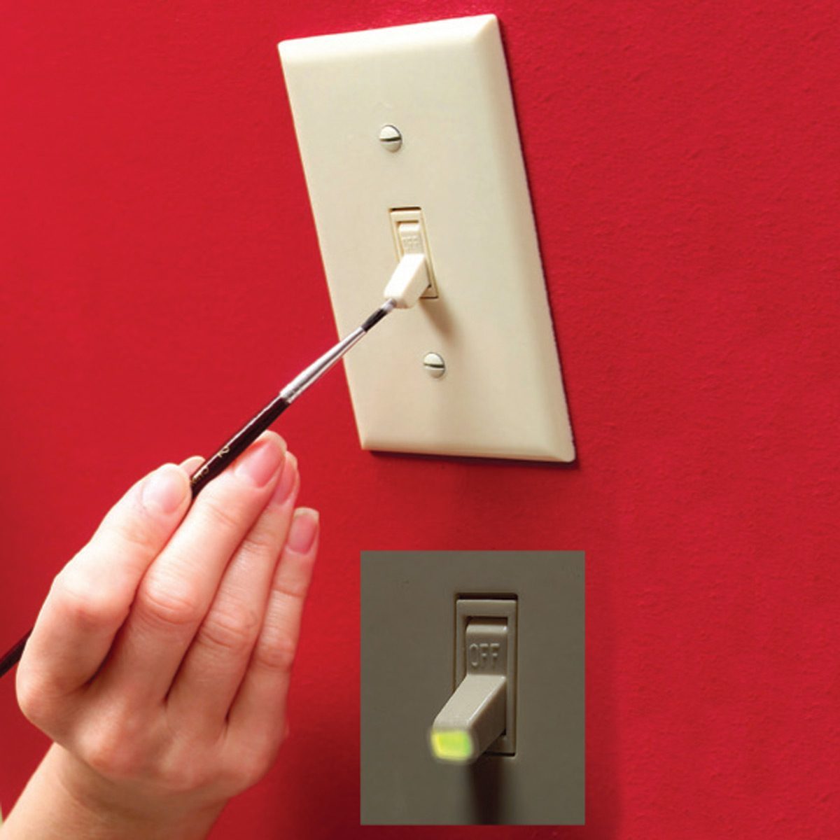 luminous light switch