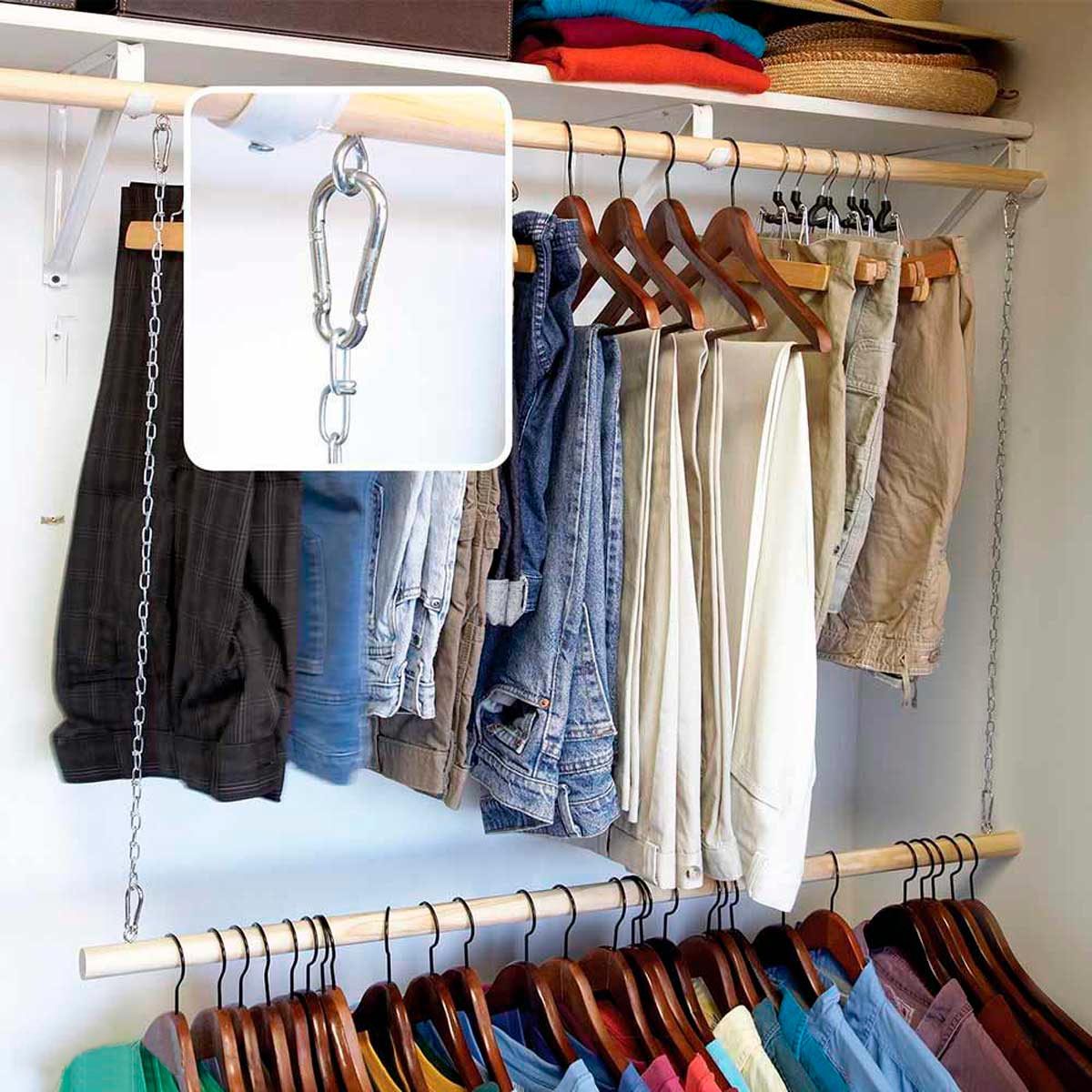 closet with double bars