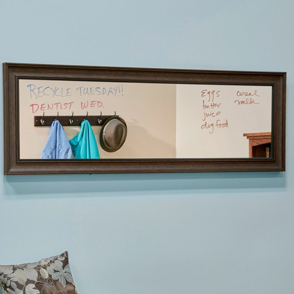 mirror and message board