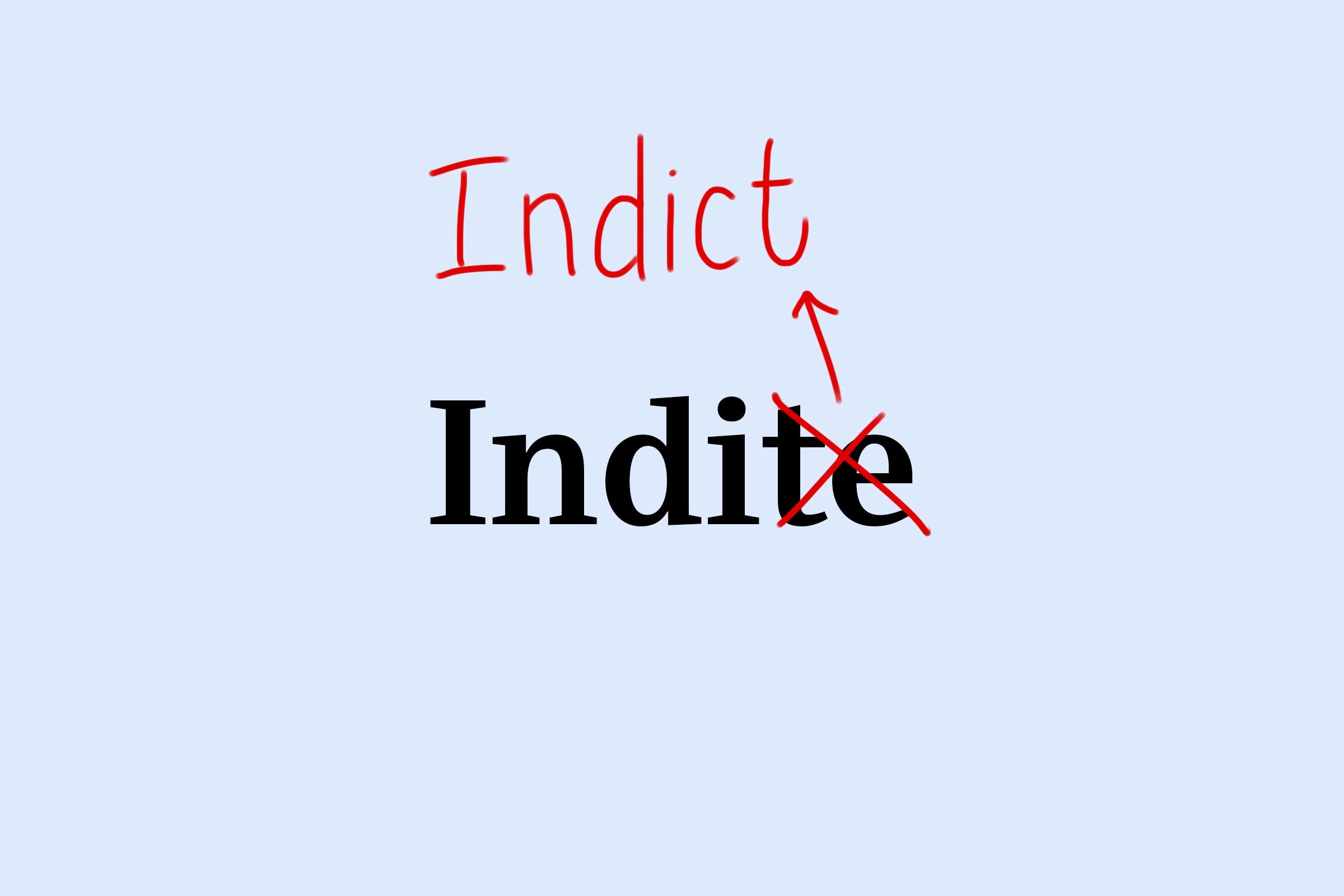 indict