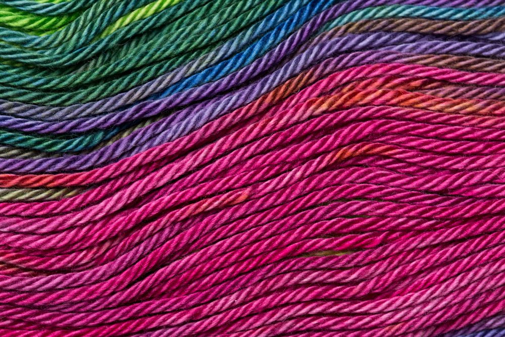 Threads densely reeled up on the coil