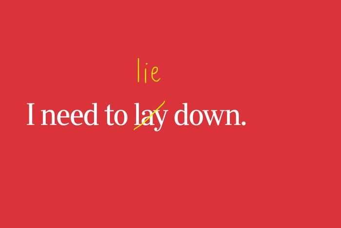 lay vs. lie