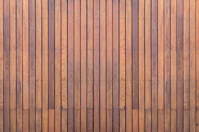 Old exterior wooden decking or flooring on the terrace
