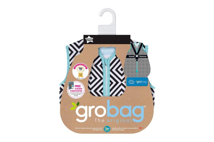 Tommee Tippee Grobag Baby Cotton Sleeping Bag, Black/White, 6-18 Months