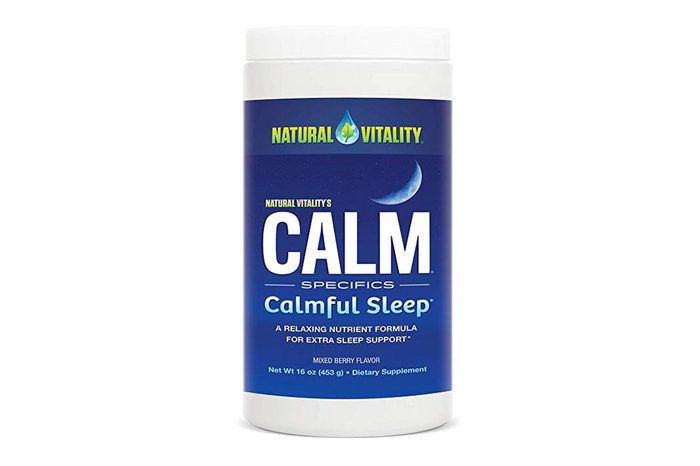 Natural Vitality Natural Calm Calmful Sleep Magnesium Anti Stress Extra Sleep Support, Organic, Wildberry, 16 oz