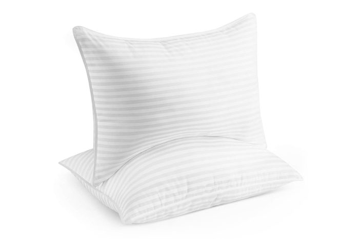 Beckham Hotel Collection Gel Pillow (2-Pack) - Luxury Plush Gel Pillow - Dust Mite Resistant & Hypoallergenic - Queen