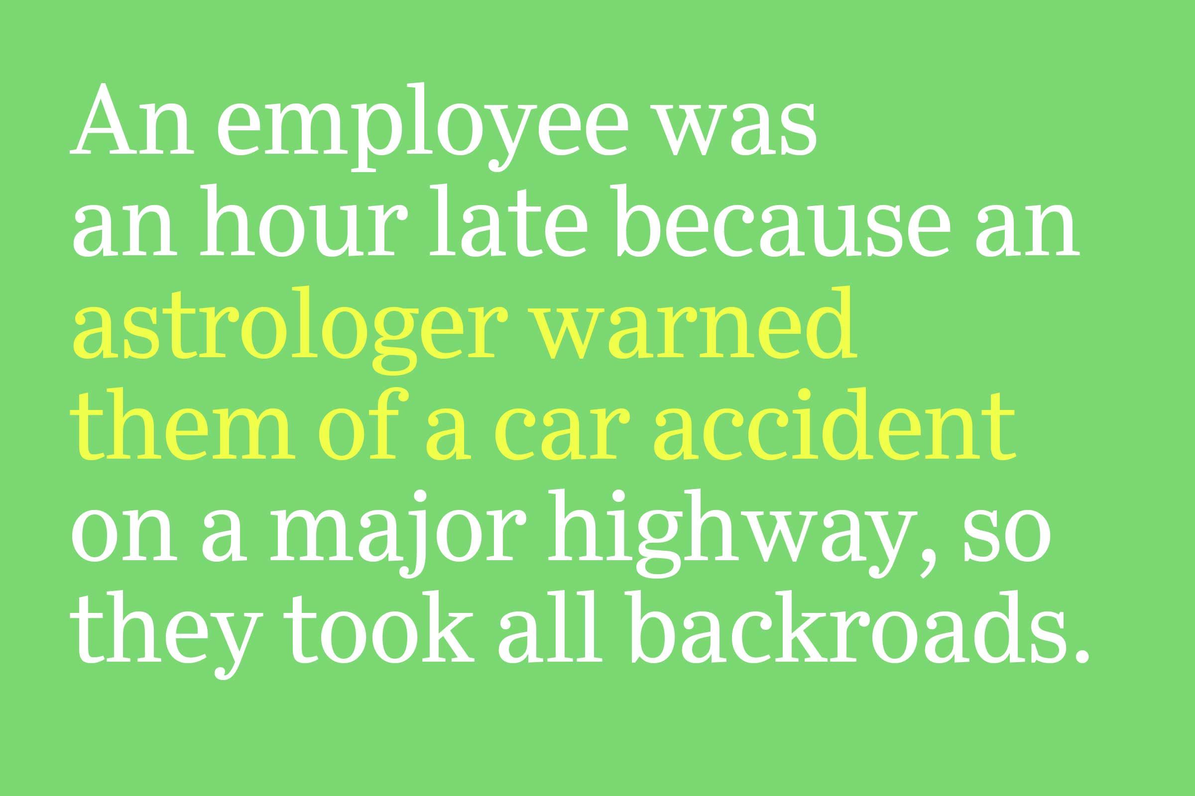 astrologer warned them of a car accident