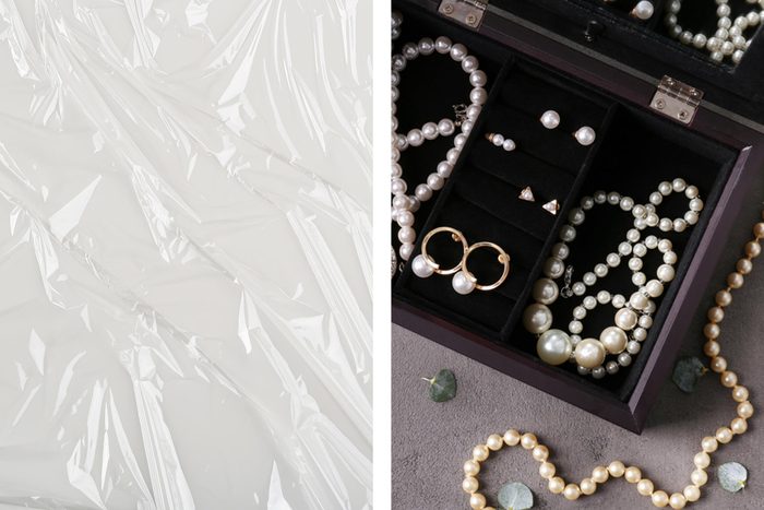 plastic wrap jewelry