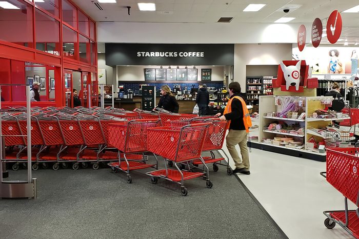 Starbucks coffee shop inside Target retail store, Saugus Massachusetts USA, January 19, 2019