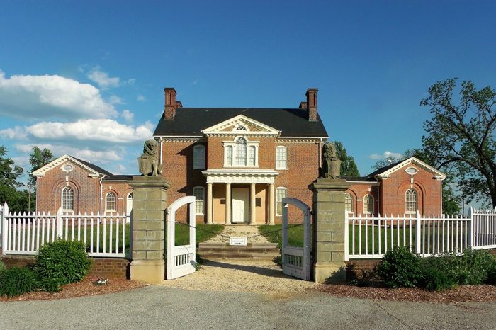 Historic mansion, once part of a slave plantation, located in Carroll Park (Baltimore, MD). Currently serves as a museum house.