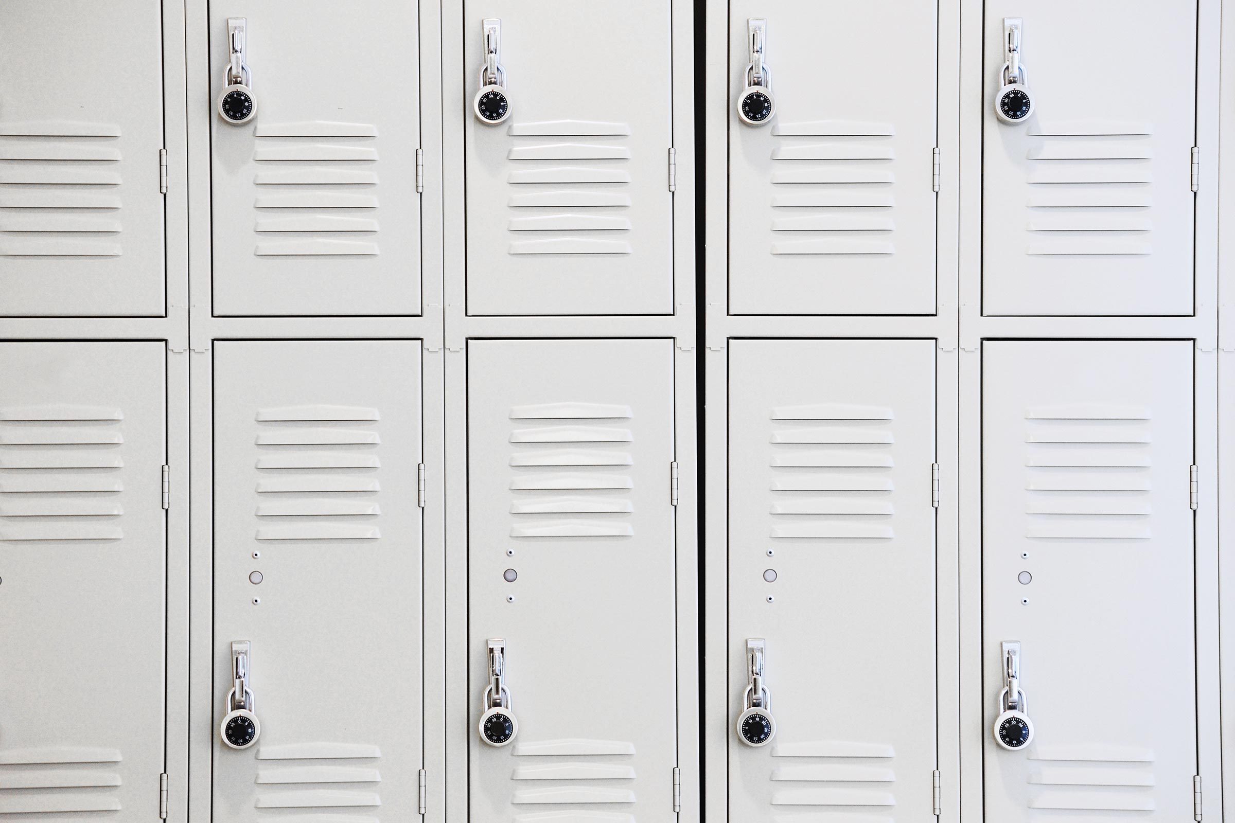 white lockers