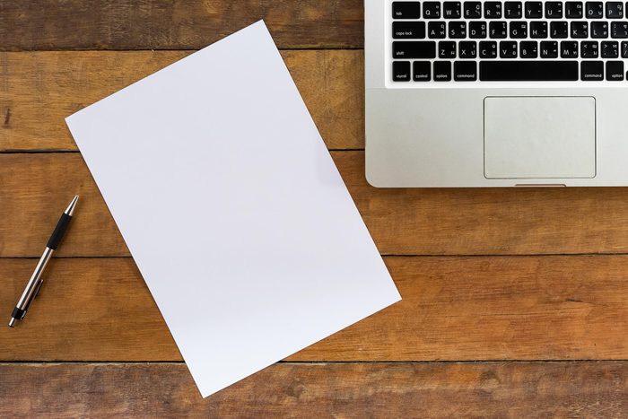 piece of paper