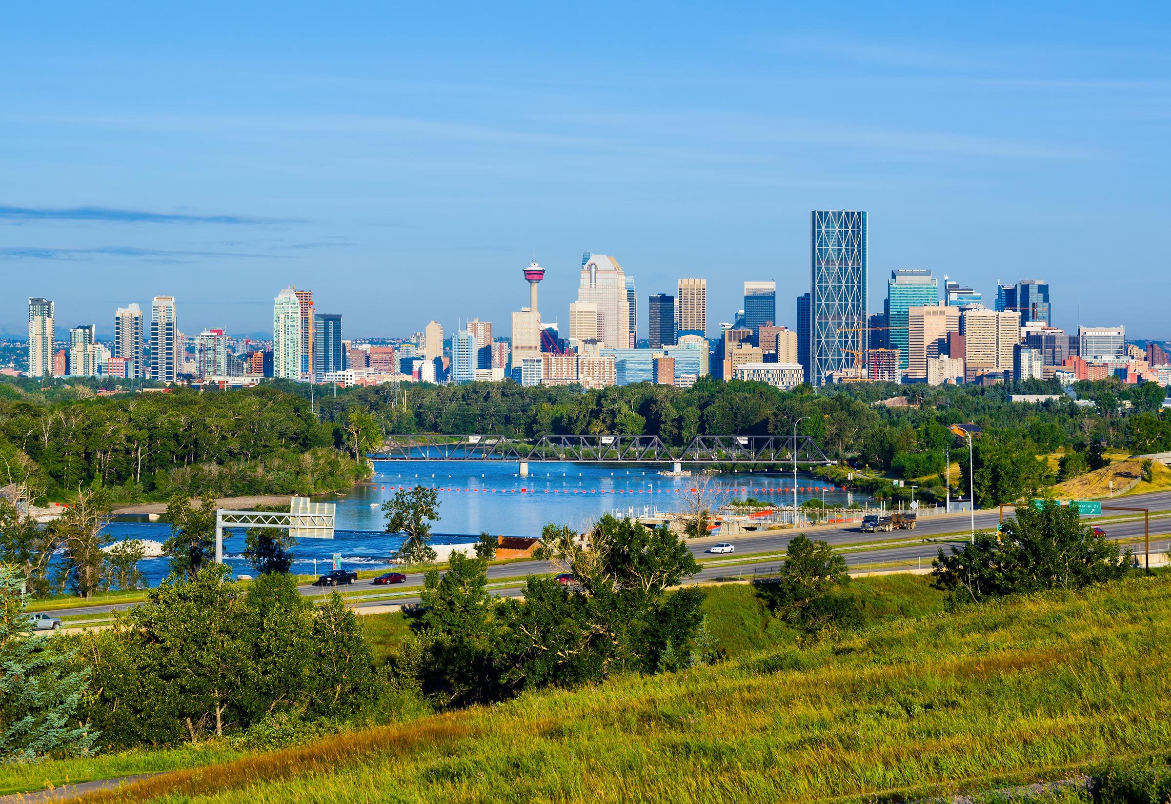 Skyscrapers in downtown Calgary, Canada