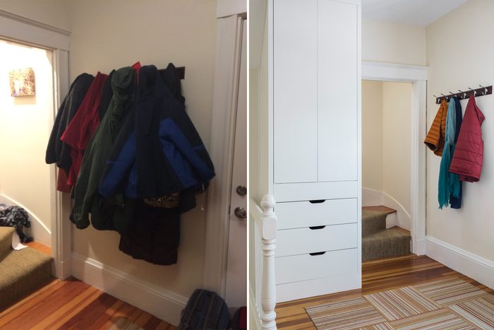 stairway home organization makeover