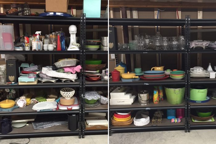 shelving home organization makeover