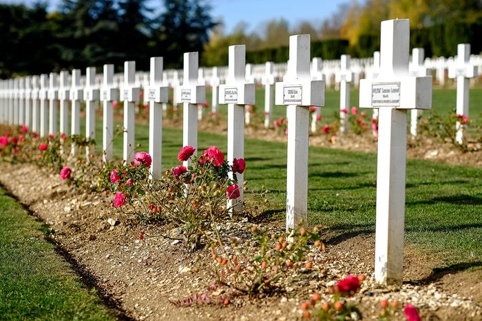 The French Cemetery in front of the national necropolis