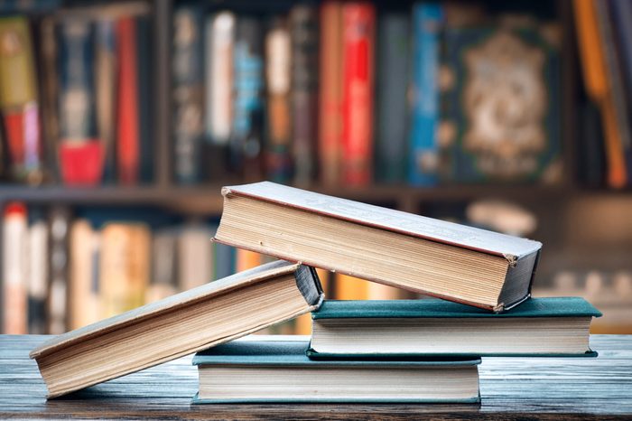 Books on the shelf
