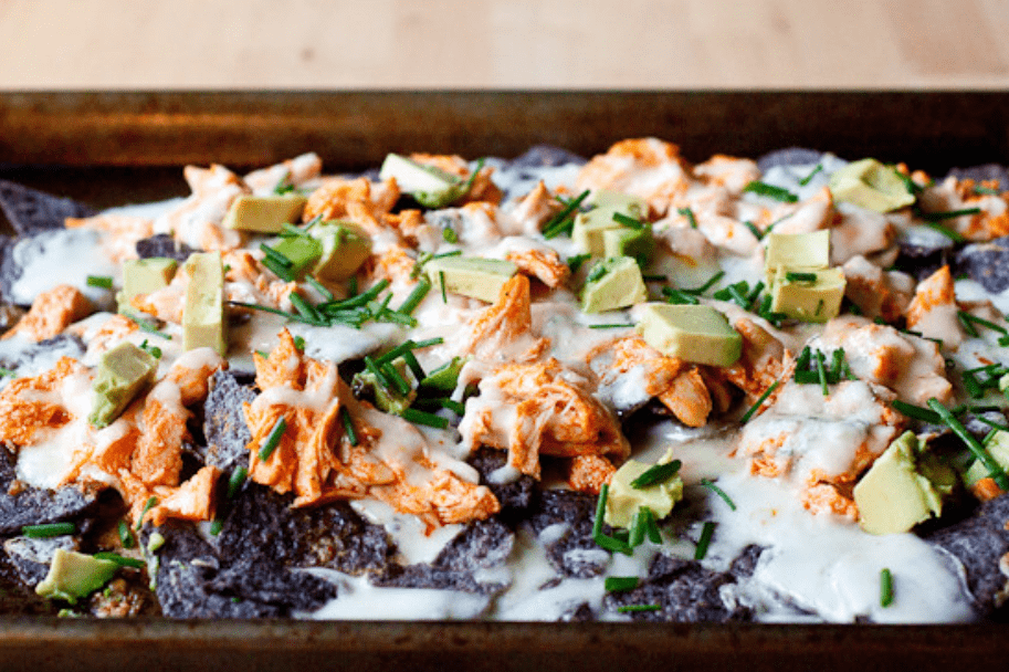 buffalo chicken nachos