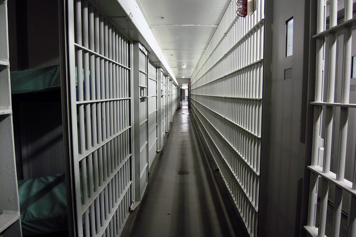 Jail cells in a closed facility.