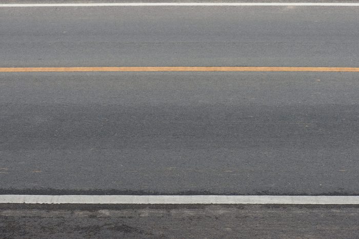 asphalt road texture background with line