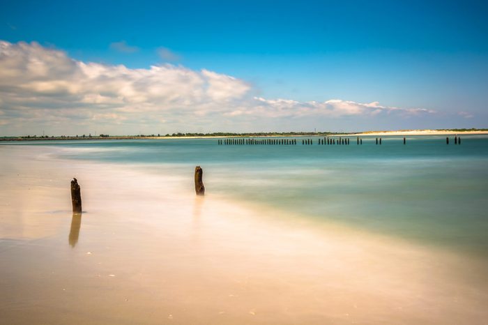 Long exposure taken on the northern shore of Strathmere, New Jersey.