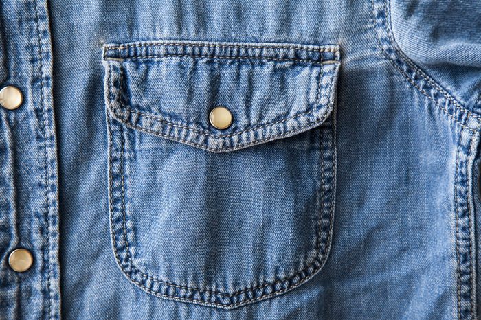 denim shirt pocket