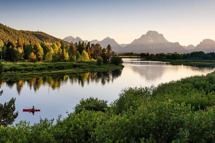 Fisherman on Snake River, Grand Teton National Park