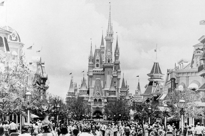 cinderella's castle vintage photo
