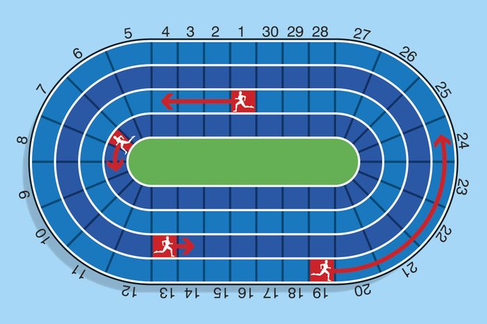 track and field illustration
