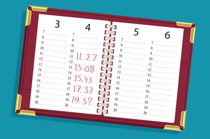 Diary Time math problem illustration