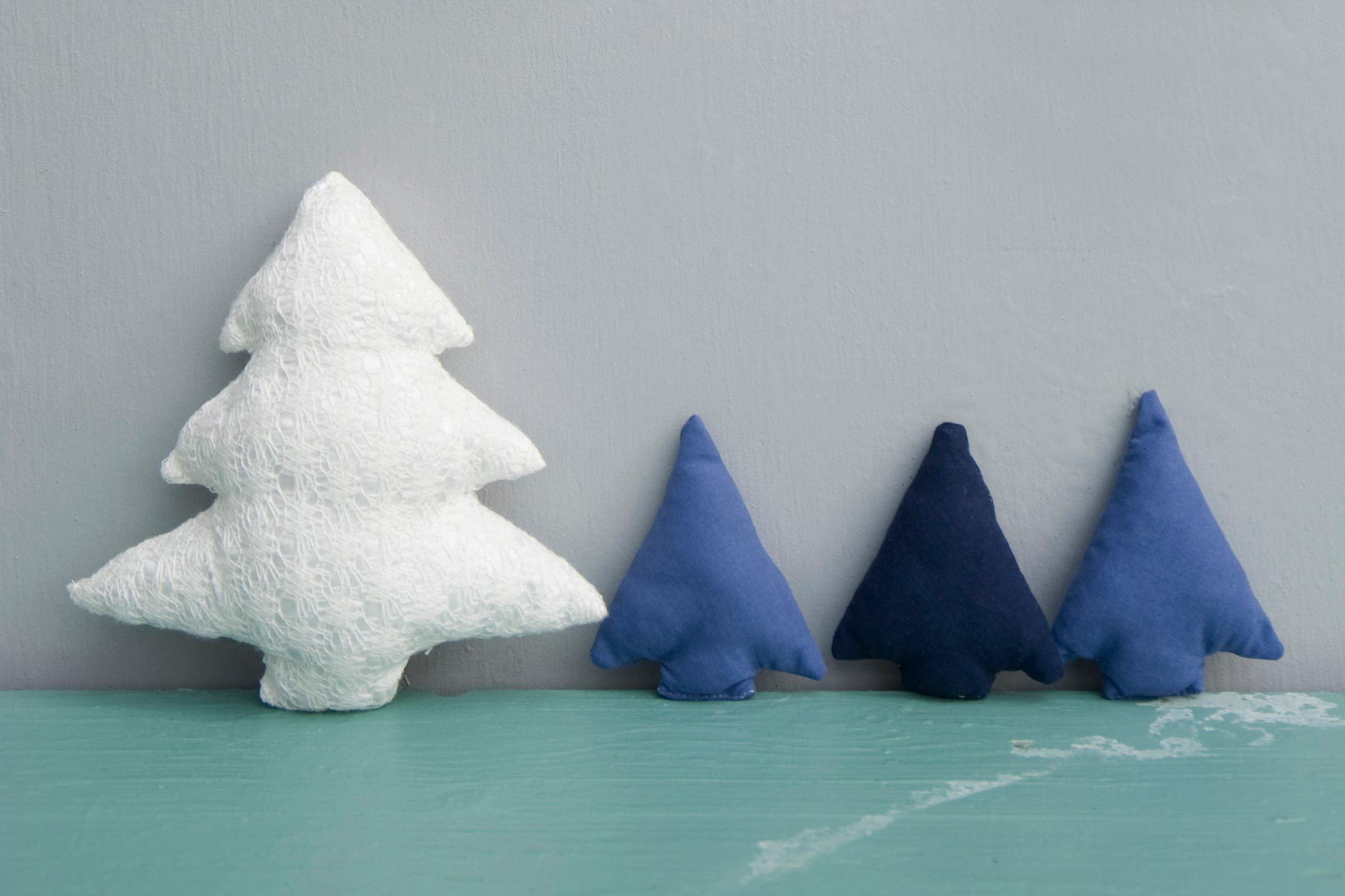 diy fabric trees