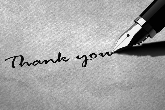 thank you note