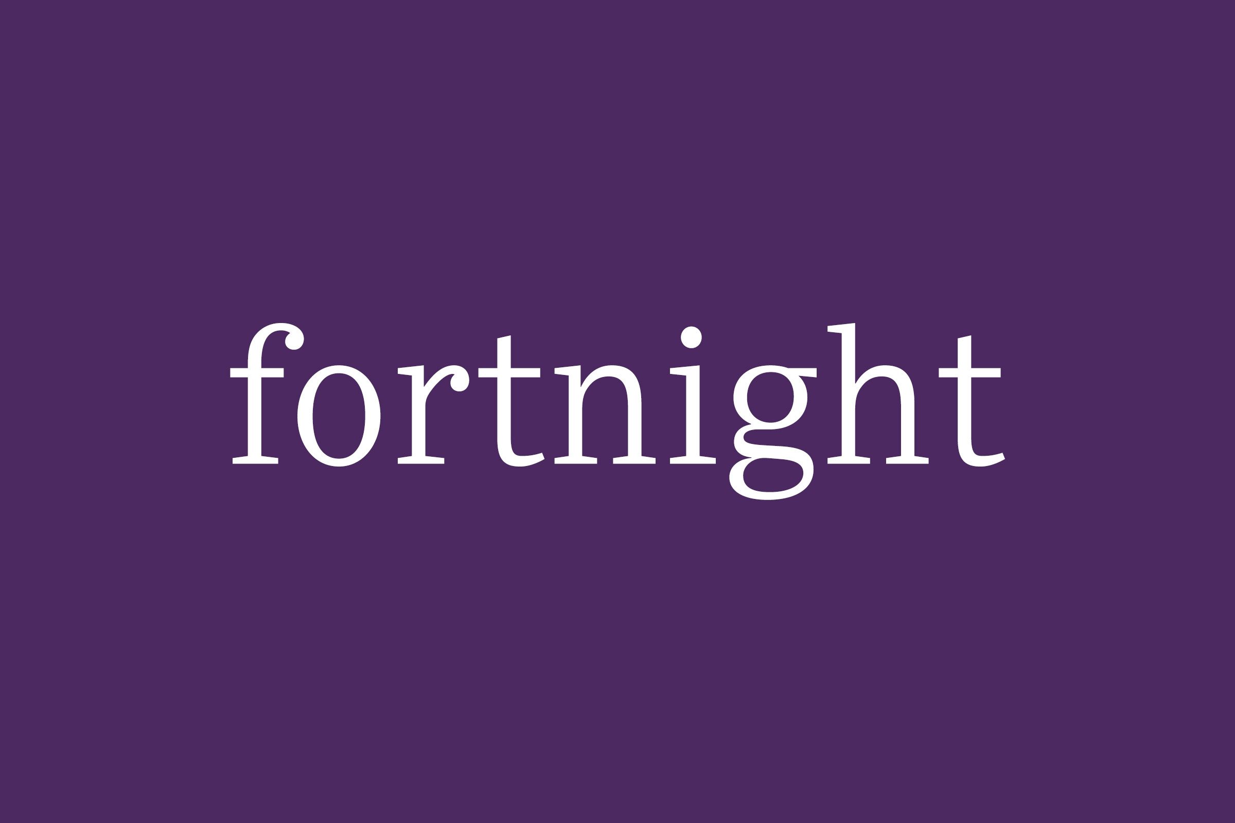 Fancy Word Fortnight