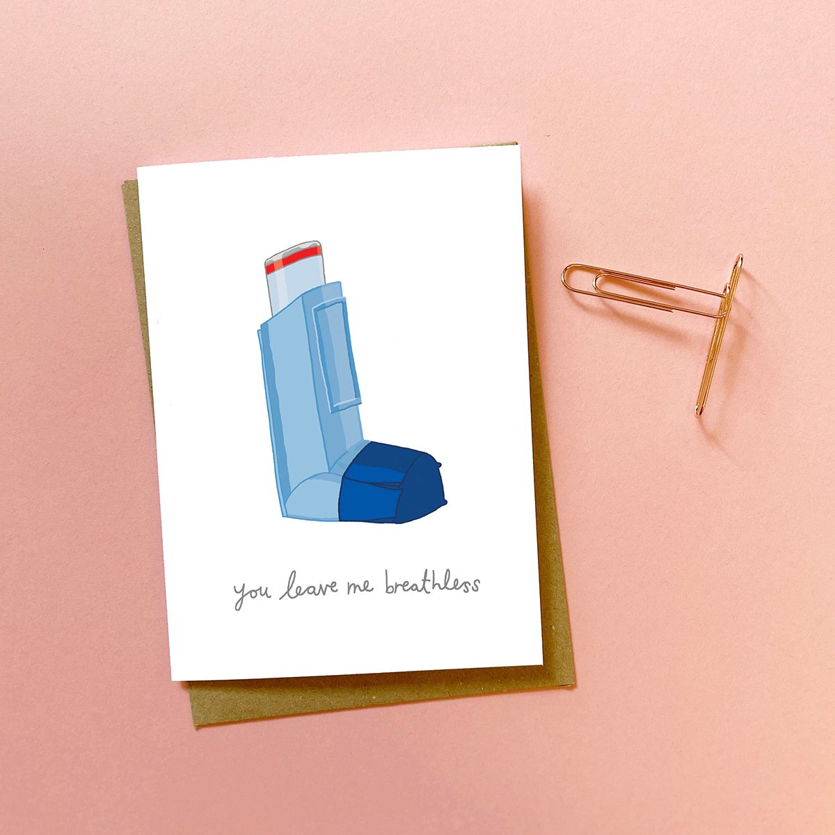 You Leave Me Breathless Valentines Card