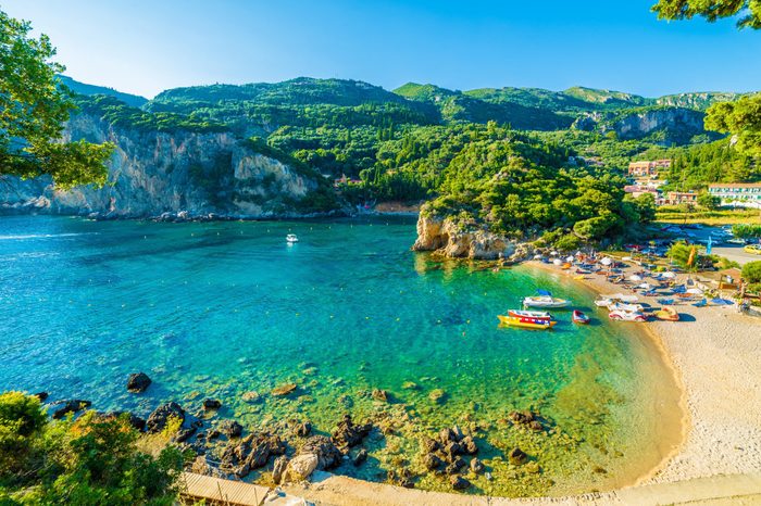 Paleokastritsa, Corfu island, Greece