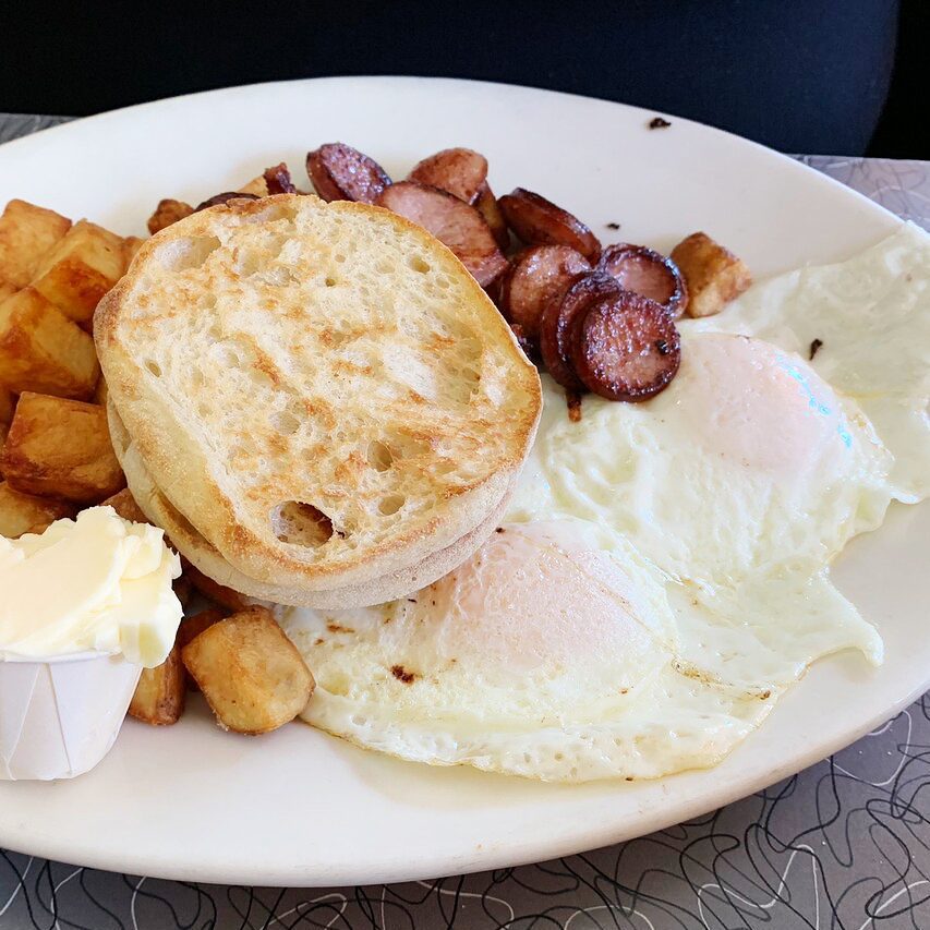 Breakfast From Red Arrow Diner In New Hampshire 