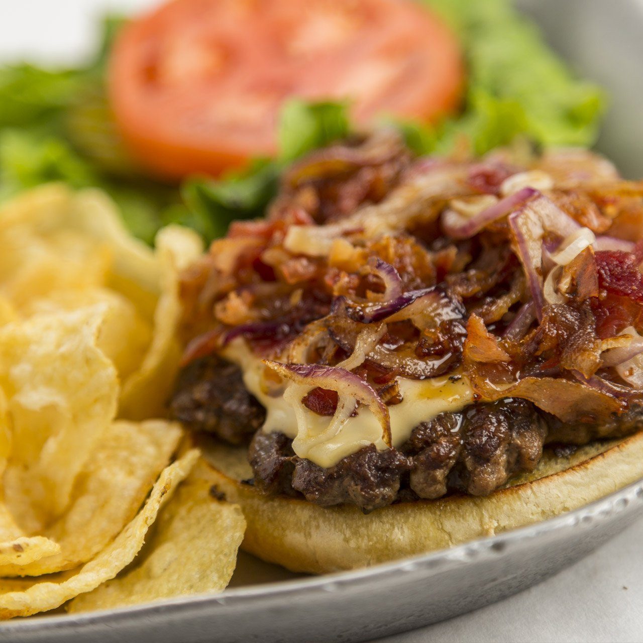 Burger From Krolls Diner In North Dakota 