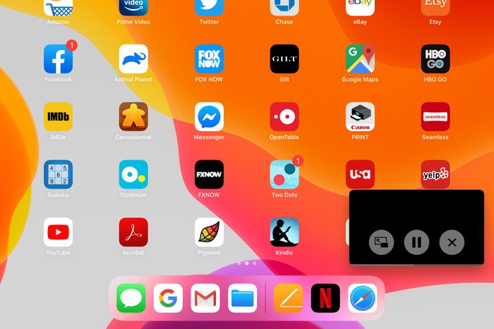 ipad screenshot picture in picture