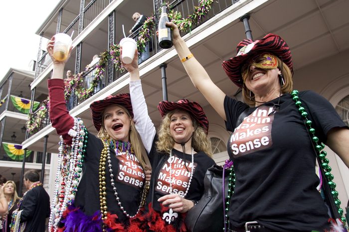 mardi gras drinking