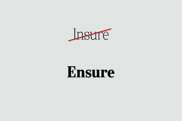 phrases you're using wrong ensure